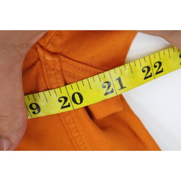 BRAND WHO Jacket Mens Orange Full Zip Designer Ask For More Embroidered Size XL - Picture 12 of 13